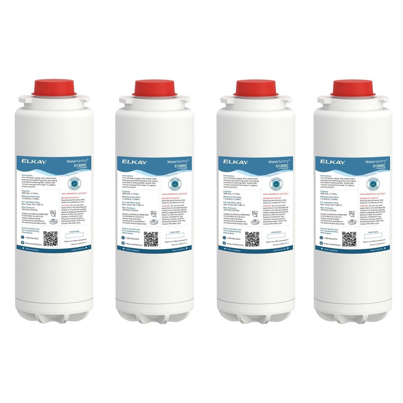 Elkay 51300c Replacement Filter 51300C, ERF750,55898C Filter (Bottle Fillers)