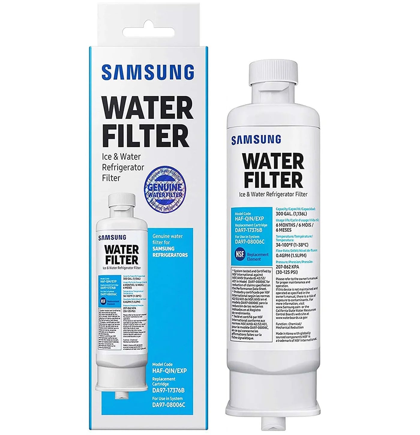 Samsung DA97-17376B HAF-QIN/EXP Refrigerator Water Filter