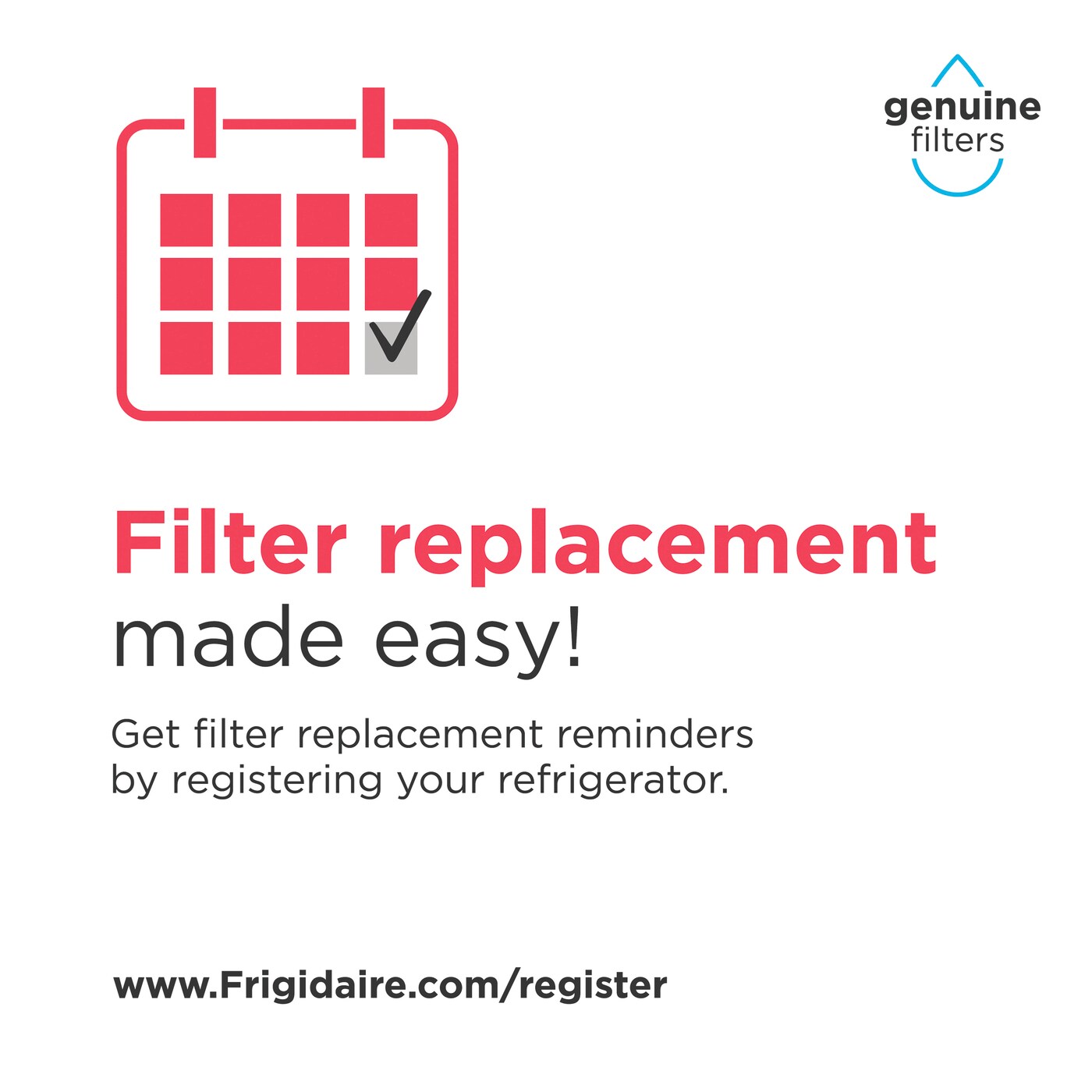 Frigidaire FPPWFU01 PurePour PWF-1 Refrigerator Water Filter