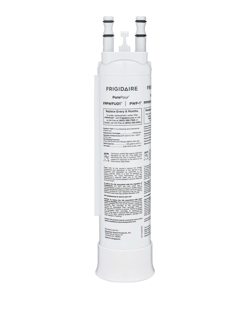 Frigidaire FPPWFU01 PurePour PWF-1 Refrigerator Water Filter
